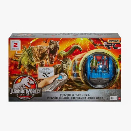 Jurassic World Legacy Collection Gyrosphere R/C with Claire Dearing & Owen Grady 3.75-Inch Remote Control Vehicle & 2 Figures