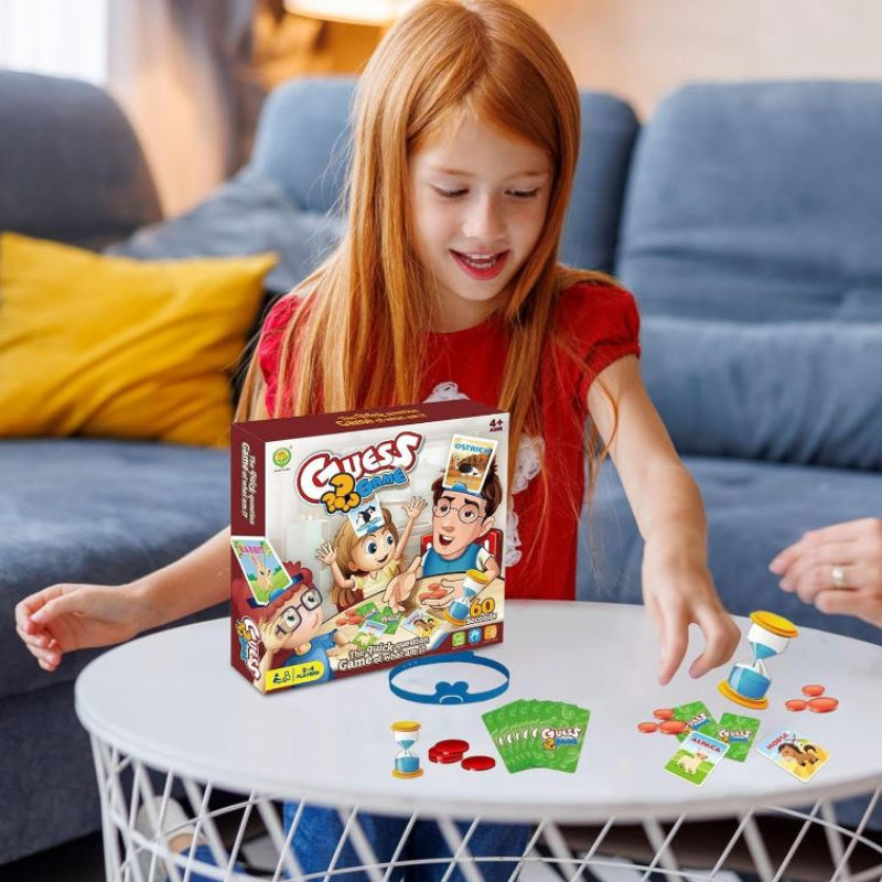 Guess Game | Card Games for Quick Question Fun - Interactive Classic Board Games for Families & Kids Ages 6 and Up, 2-4 Players