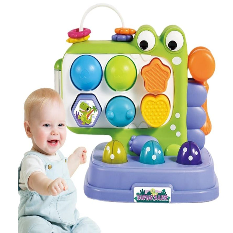 Dinosaur Whack-A-Mole Game, Mole Game Hammering Interactive Toys Pounding Toy With Sound And Light, Pounding Toddler Toys For Boys Girls And Kids