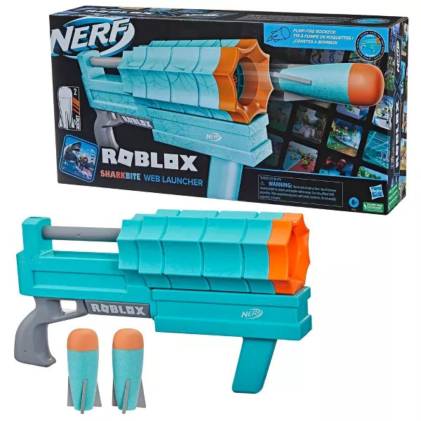 Nerf Roblox Sharkbite Web Launcher Dart Blaster Toy