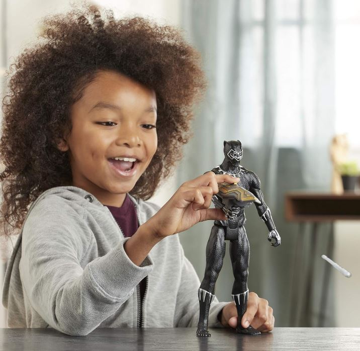 Avengers Titan Hero Series Blast Gear Deluxe Black Panther Action Figure, 12-Inch Toy, Inspired by Marvel Comics