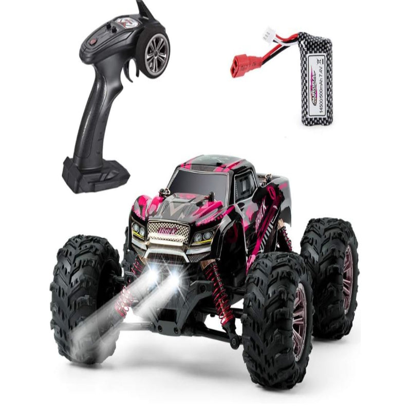 VATOS High Speed Off Road Vehicle 4WD 1:20 Scale 26km/h 2.4GHz RC Monster Truck Racing Car Buggy Truck Crawler Hobby Toy for Kids (Purple)