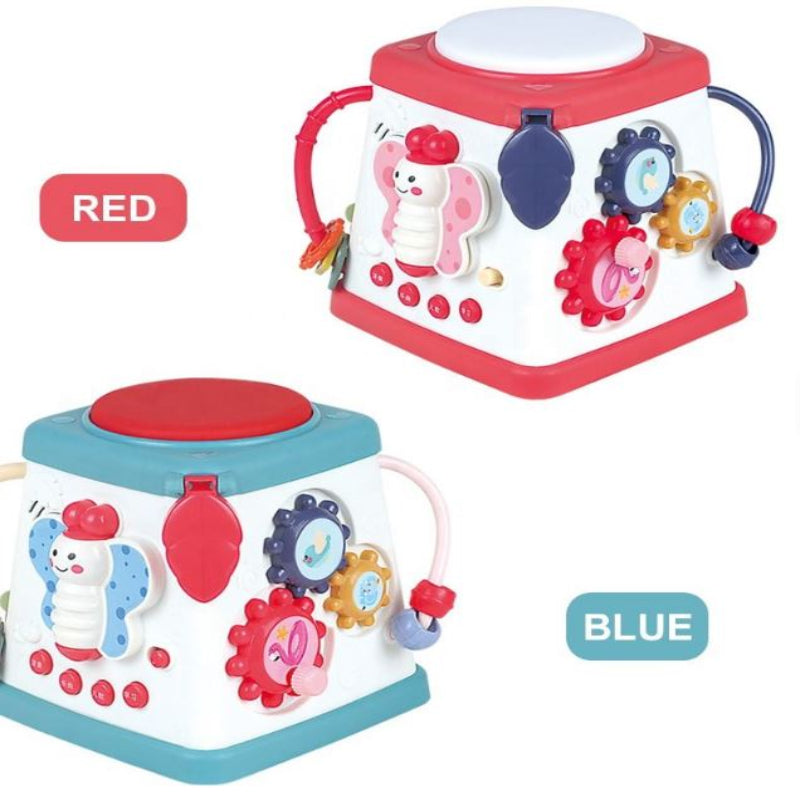 Multifunctional Early Learning Wisdom Musical Toy Drum Baby Activity Musical Cube