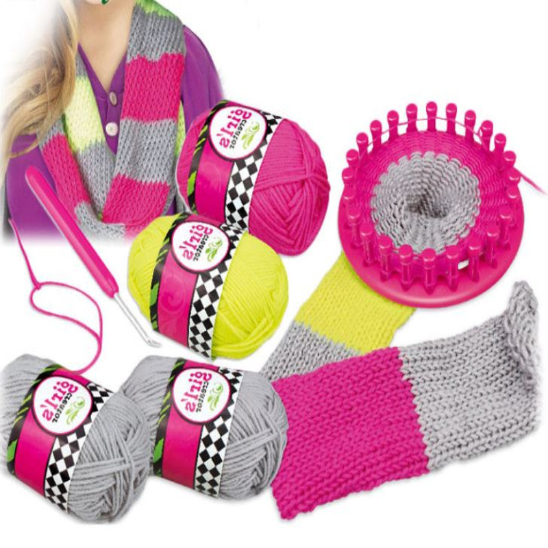 5+ Simple Crochet Machine Toys Set Scarf Kids Knitting Tools