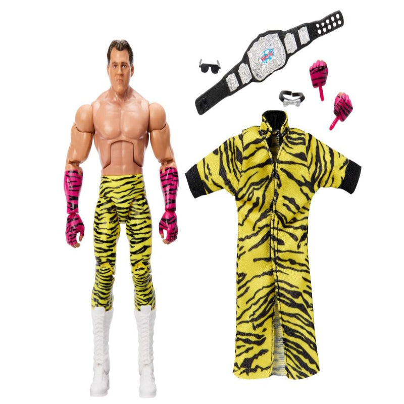 Mattel WWE Elite Action Figure & Accessories, 6-inch Collectible Brutus Beefcake with 25 Articulation Points, Life-Like Look & Swappable Hands