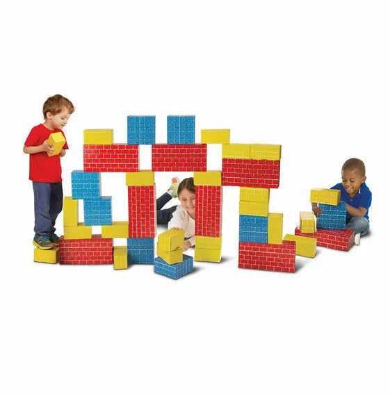 Melissa & Doug Deluxe Jumbo Cardboard Blocks - 40 Pieces