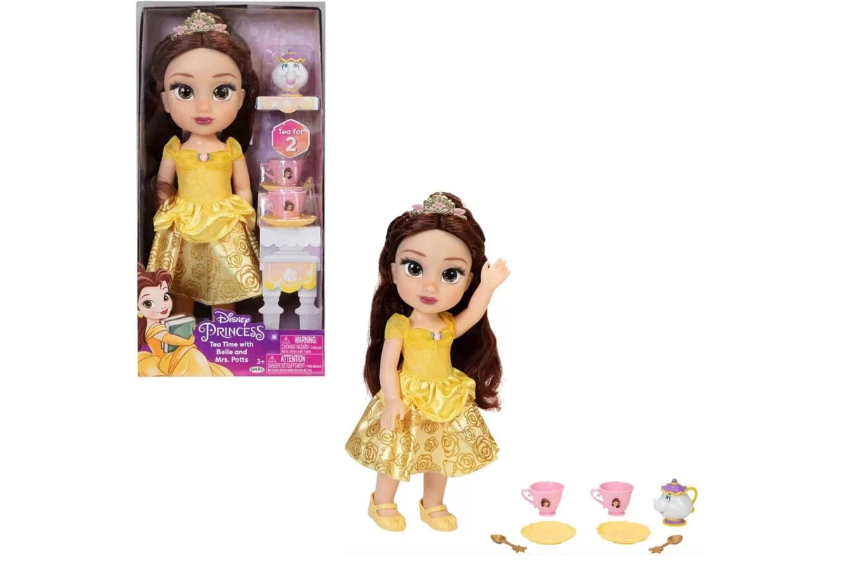 Jakks Disney Princess Doll Tea Time Belle Play Frozen Gift