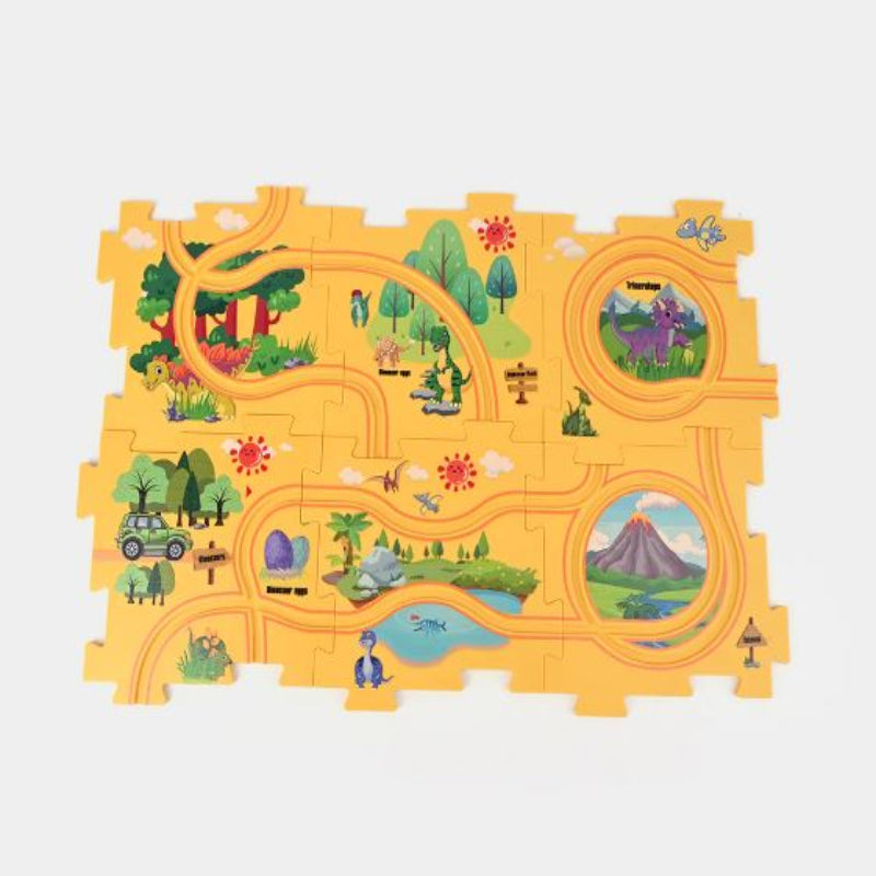 13 Pcs Rail Car Puzzle Play Set For Kids