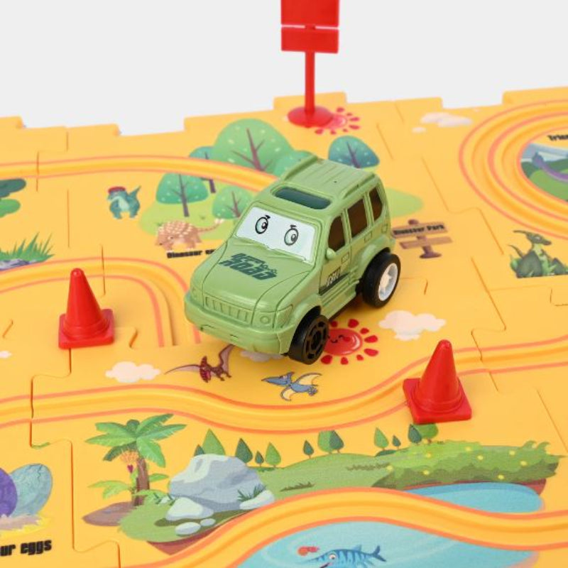 13 Pcs Rail Car Puzzle Play Set For Kids