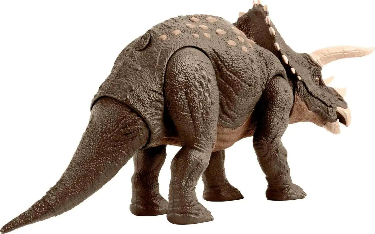 Mattel Jurassic World Dinosaur Toy, Habitat Defender Triceratops Action Figure Made from 60 Per Cent ISCC Certified Plastic