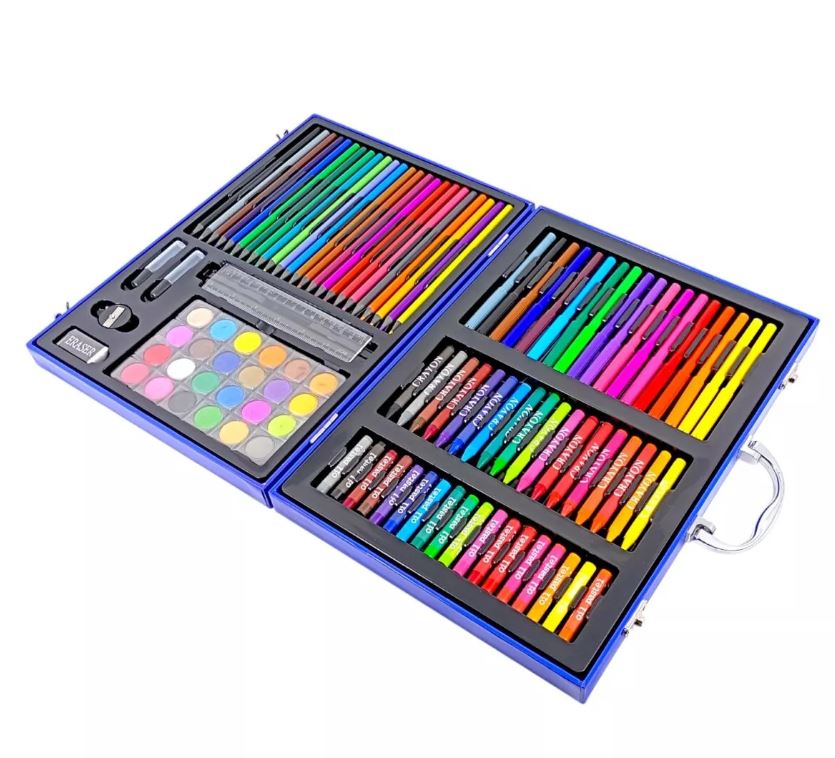 Astronaut Theme Design Customized Kids Color Set Suitcase – Set of 128 Piece | 6 Year +