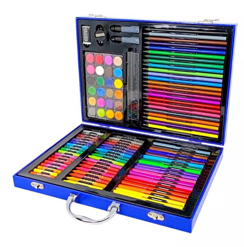 Astronaut Theme Design Customized Kids Color Set Suitcase – Set of 128 Piece | 6 Year +