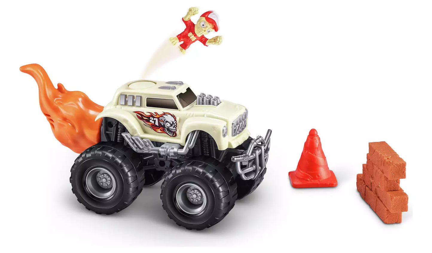Smashers Monster Wheels RED Flame Mystery Pack [Over 25 Monster Trucks Surprises!]