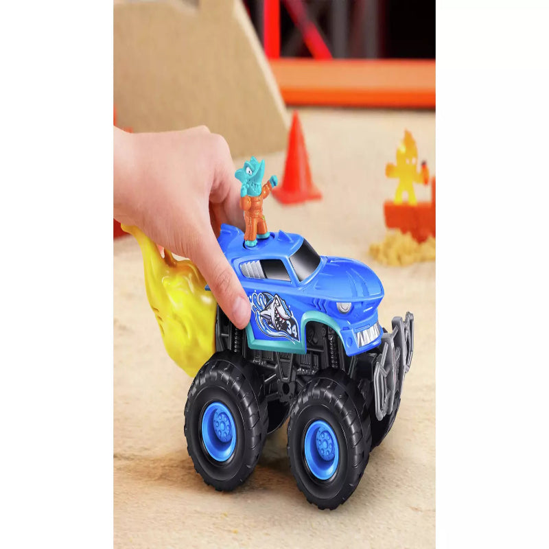 Smashers Monster Wheels RED Flame Mystery Pack [Over 25 Monster Trucks Surprises!]