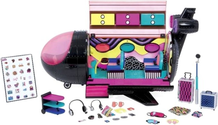 LOL Surprise OMG Remix 4-in-1 Plane Playset Transforms with 50 Surprises Jet