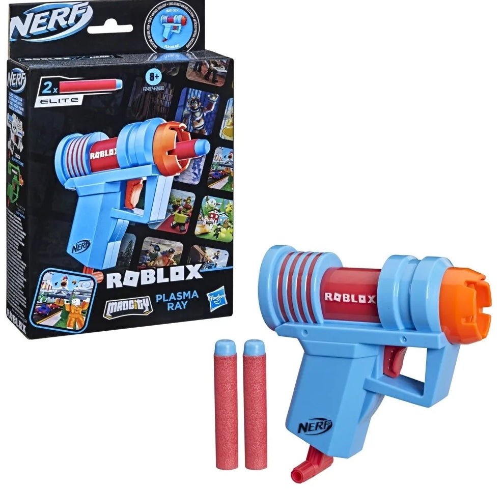 Hasbro, Shotgun, Nerf Elite Roblox Mad City, 2 Bullets