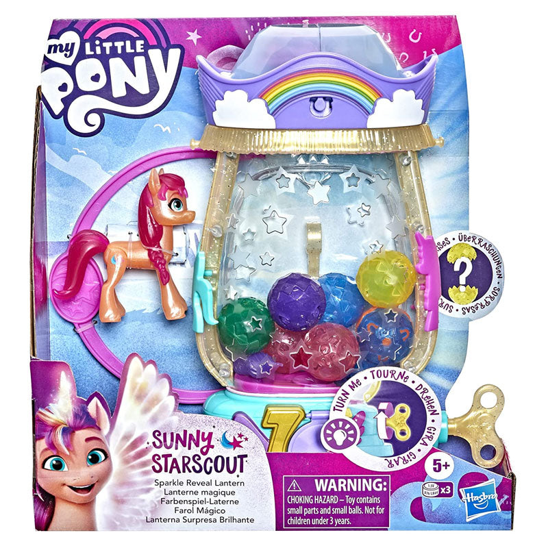 My Little Pony: A New Generation Movie Sparkle Reveal Lantern Sunny Starscout - Light Up Toy with 25 Pieces, Surprises
