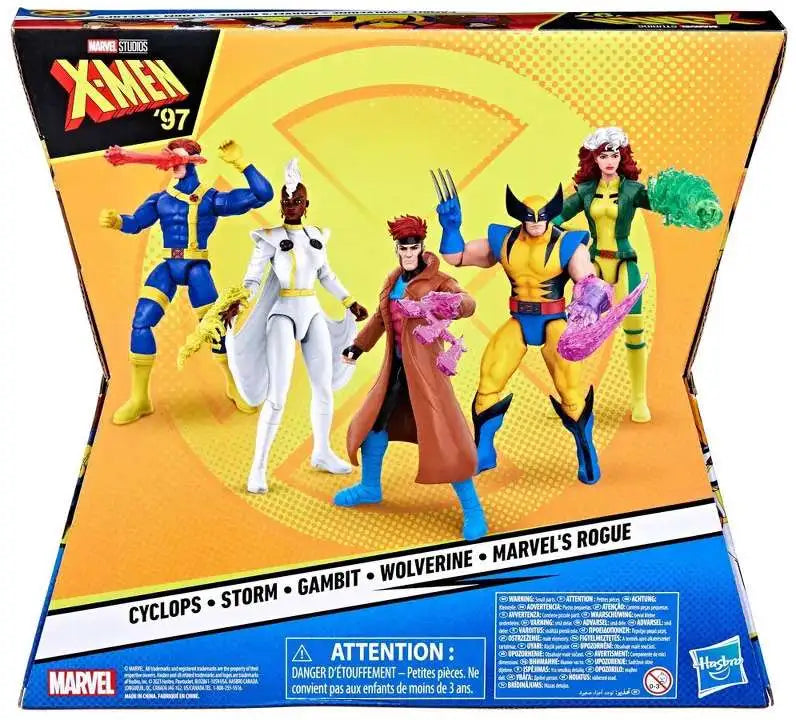 Marvel X-Men 97 Storm, Rogue, Cyclops, Wolverine & Gambit Exclusive Action Figure 5-Pack