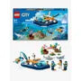 LEGO® 60377 City Explorer Diving Boat Set with Submarine Toy