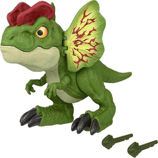 Mattel Jurassic World Uncaged Dinosaur Toy, Fierce Launchin Dilophosaurus Figure