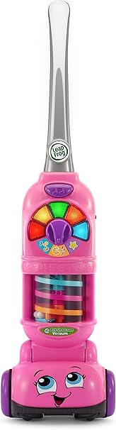 LeapFrog Pick up & Count Vacuum Cleaner Colorful Play Set W/6 Games Lights Gp3