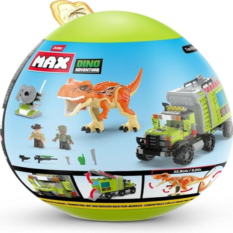 ZURU MAX Build Dino Escape Egg Capsule 310 Bricks