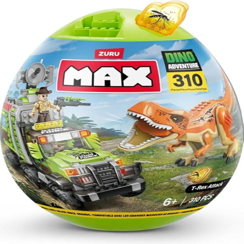 ZURU MAX Build Dino Escape Egg Capsule 310 Bricks