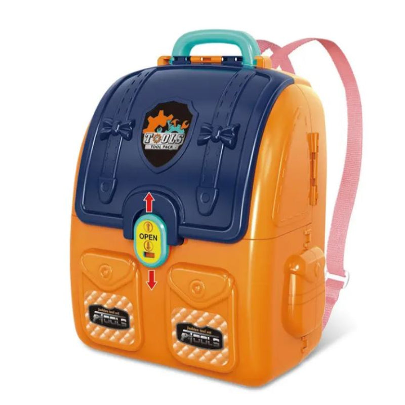 Tool Set Toy Backpack Kids Engineer 2in1