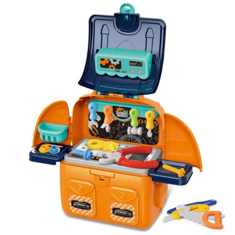 Tool Set Toy Backpack Kids Engineer 2in1