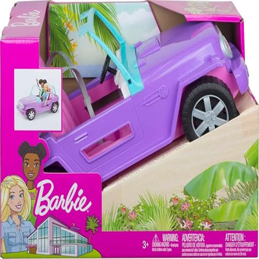 Barbie Off-Road Vehicle Purple with Pink Seats and Rolling Wheels