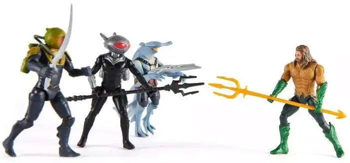 DC Aquaman and The Lost Kingdom Black Manta, Aquaman, Manta Man & Shark Guard Exclusive Action Figure [Sunken Citadel]