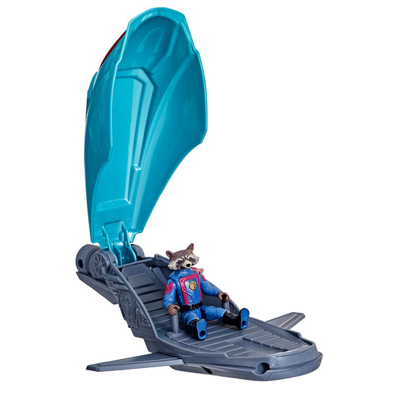 Marvel Guardians of the Galaxy Vol. 3 Epic Hero Series Galactic Spaceship Vehicle & Action Figure [with Rocket Raccoon]