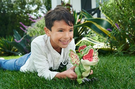 Mattel Jurassic World Uncaged Dinosaur Toy, Fierce Launchin Dilophosaurus Figure