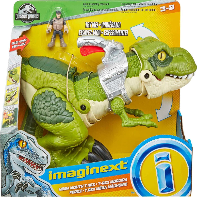 Fisher Price Jurassic World Imaginext Mega Mouth T-Rex Figure Set