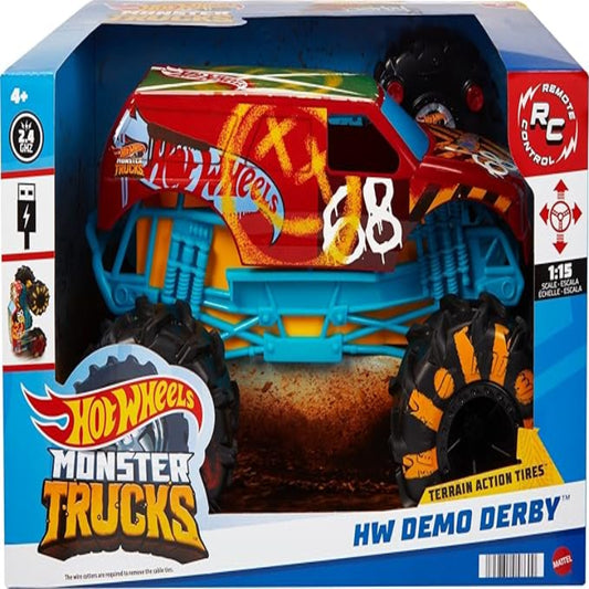 Hot Wheels Monster Trucks Remote Control Demo Derby Vehicle
