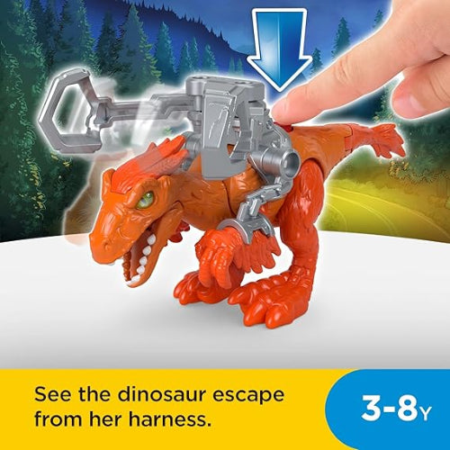 Fisher-Price Imaginext Jurassic World Dominion Pyroraptor Dinosaur Toy with R..