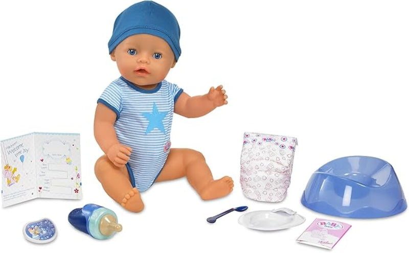 Baby Born Interactive Boy Doll, Blue