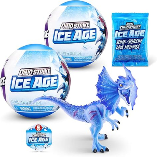 5 Surprise Dino Strike Ice Age 2 Pack by ZURU UNbox Surprise Dinosaurs, Trucks,Helicopters, Slime and More