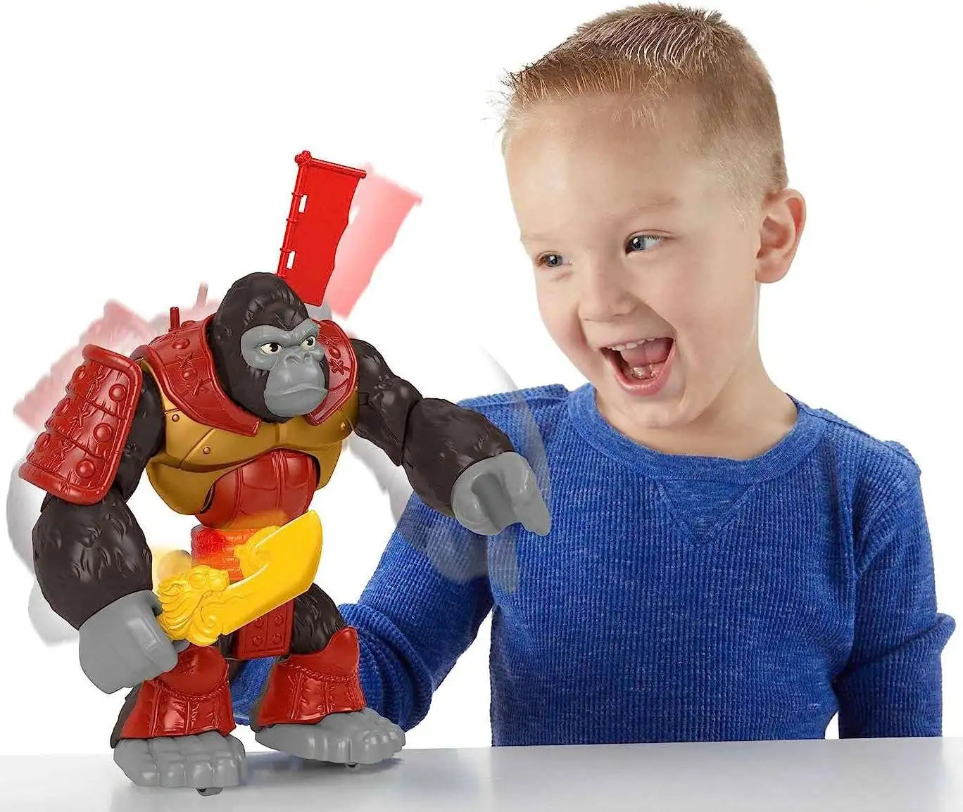 Fisher Price Imaginext Jungle Silverback Gorilla Smash Giant Ape Monkey Action