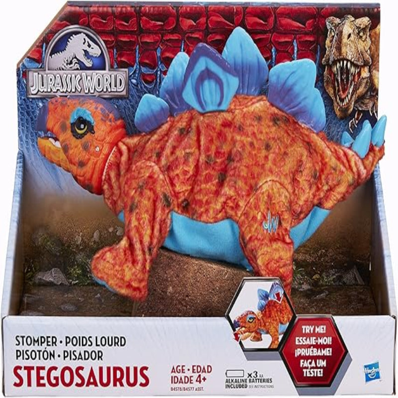 Jurassic World Stompers Stegosaurus Plush Dinosaur Electronic Motion