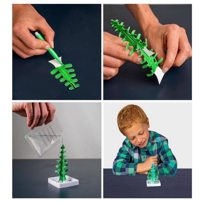 National Geographic Crystal Garden Growing Kit for Kids - Educational Science Kits for Kids Ages 8+ Grow Real Rose Quartz Crystal Trees, STEM Gifts for Boys and Girls 8+