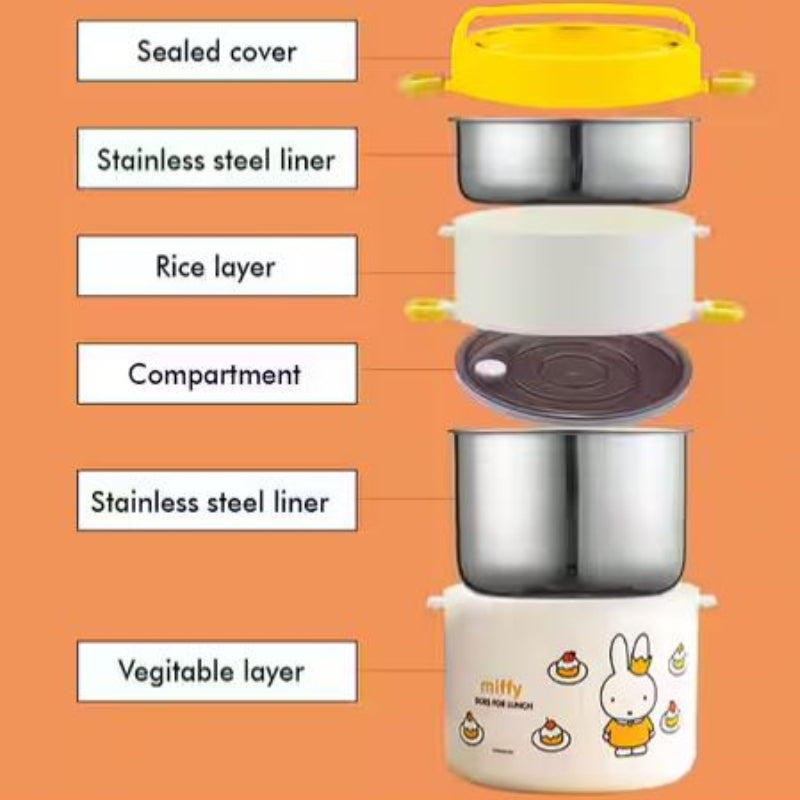 LITTLE SURPRISE BOX Graphic Print 2-Tier Lunch Box