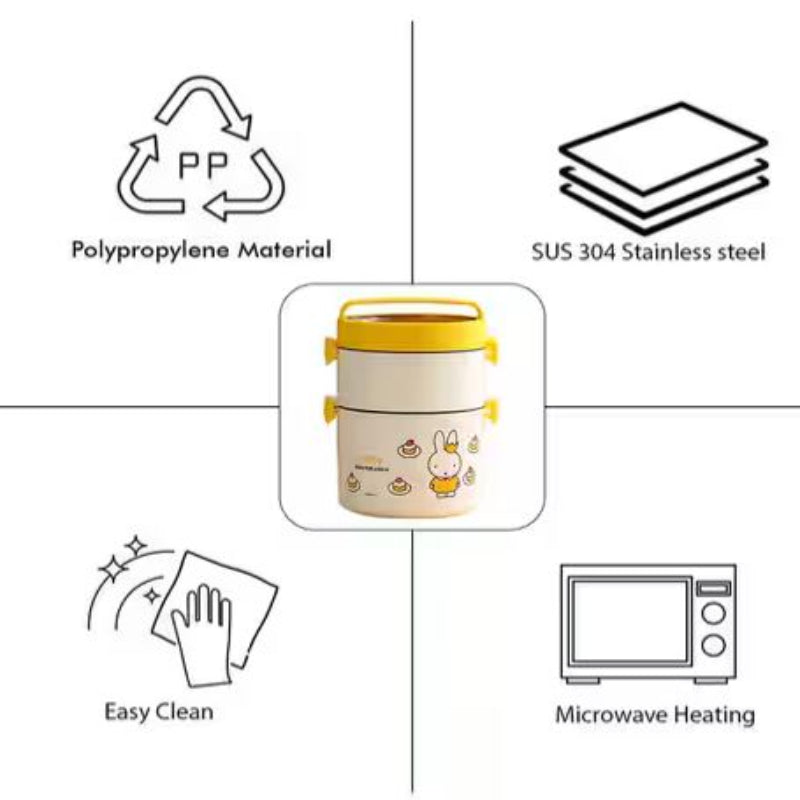 LITTLE SURPRISE BOX Graphic Print 2-Tier Lunch Box