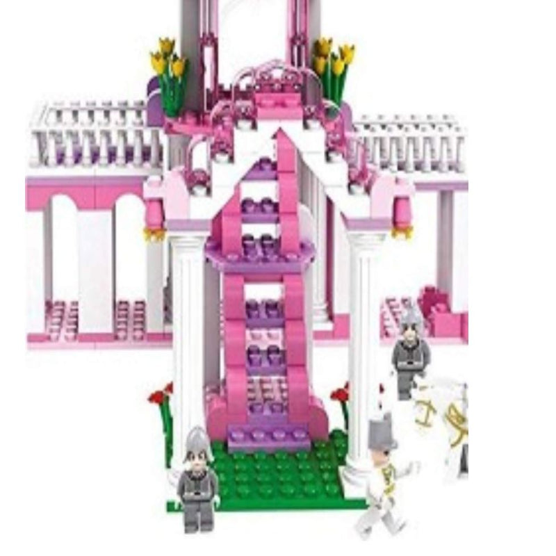 Carole Princess Castle Palace Building Blocks, ABS Plastic Construction Toy