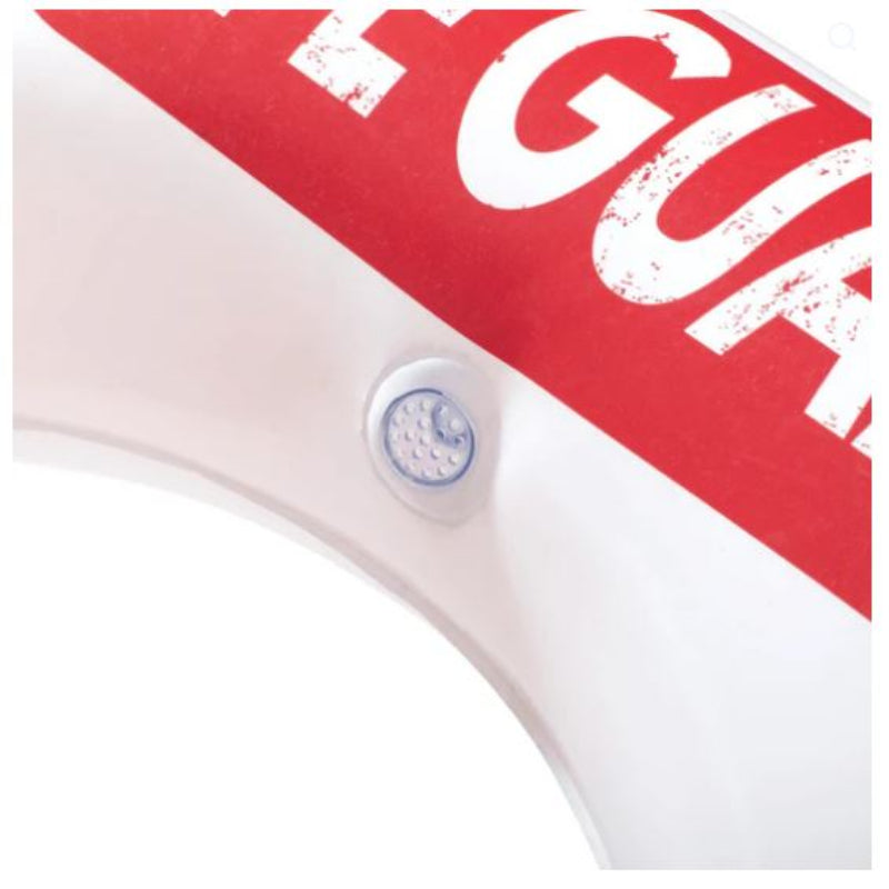 Lifeguard Tower Pool for Kids| Inflatable pool with Detachable Water Slide and Sprinkler | Landing Cushion and Floating Shark Bop bag| 7.6ft X 6.6ft X 4.2 ft