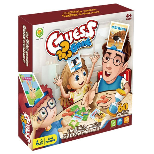Guess Game | Card Games for Quick Question Fun - Interactive Classic Board Games for Families & Kids Ages 6 and Up, 2-4 Players