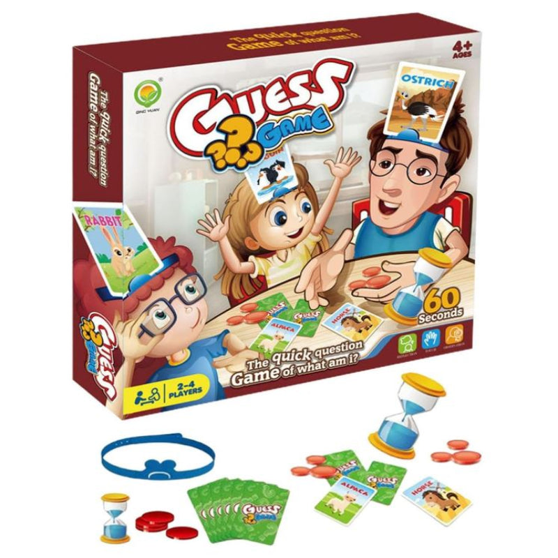 Guess Game | Card Games for Quick Question Fun - Interactive Classic Board Games for Families & Kids Ages 6 and Up, 2-4 Players