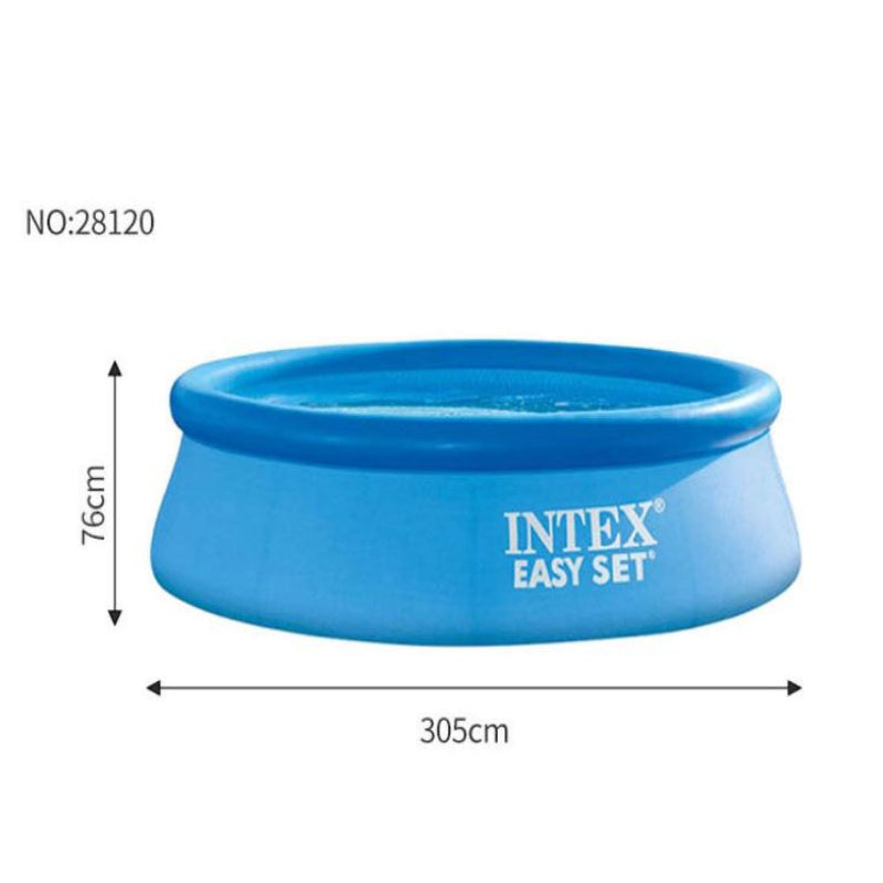 Intex 28120 10'x30" Easy Set Inflatable Swimming Pool Retail Outdoor Kids Large Round Family Swimming Pool