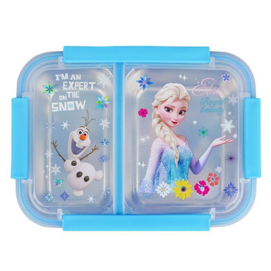 Stainless Steel Lunch Box, 2 Compartments, Sky Blue,