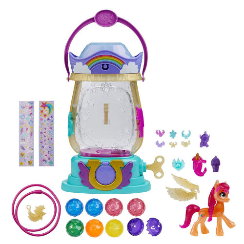 My Little Pony: A New Generation Movie Sparkle Reveal Lantern Sunny Starscout - Light Up Toy with 25 Pieces, Surprises